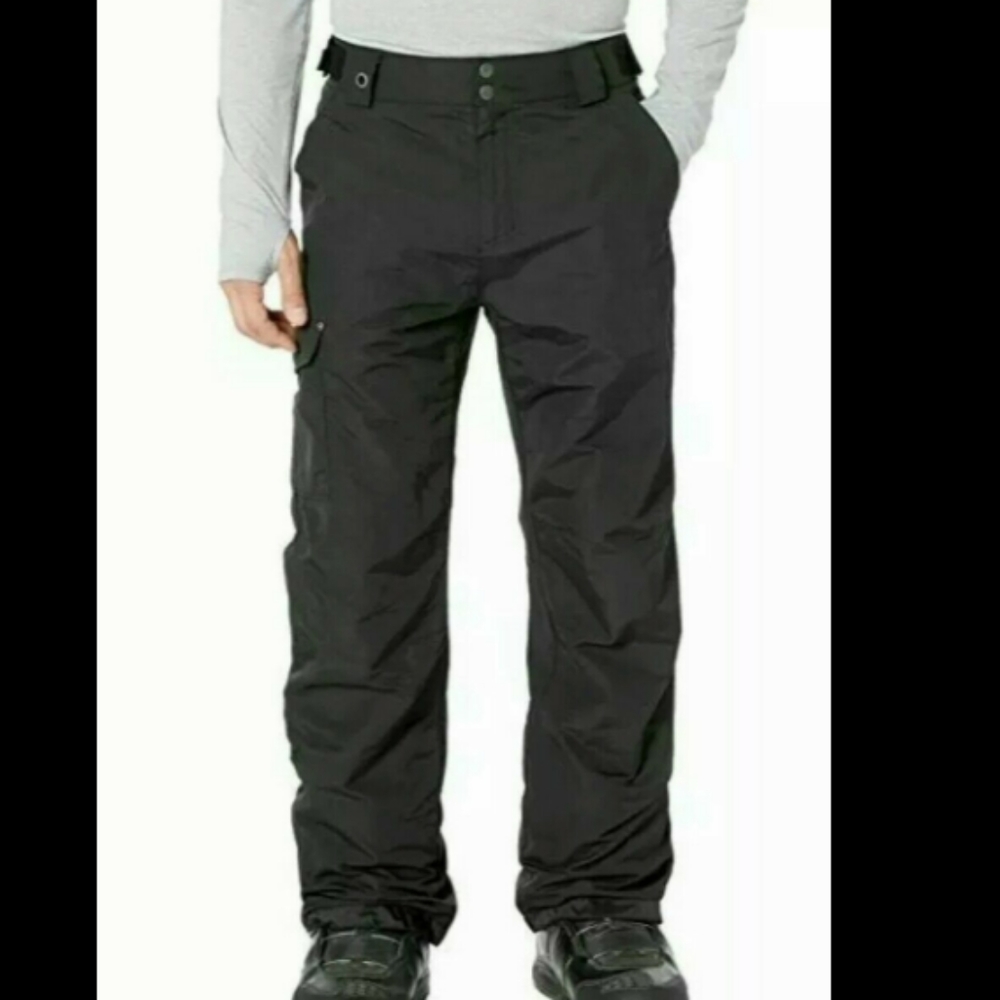 White Sierra ski snow shell pants black L 30 in